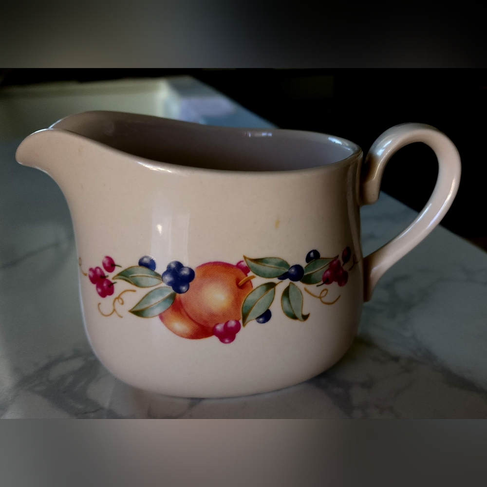 Vintage Corning Abundance Pattern Gravy Pitcher